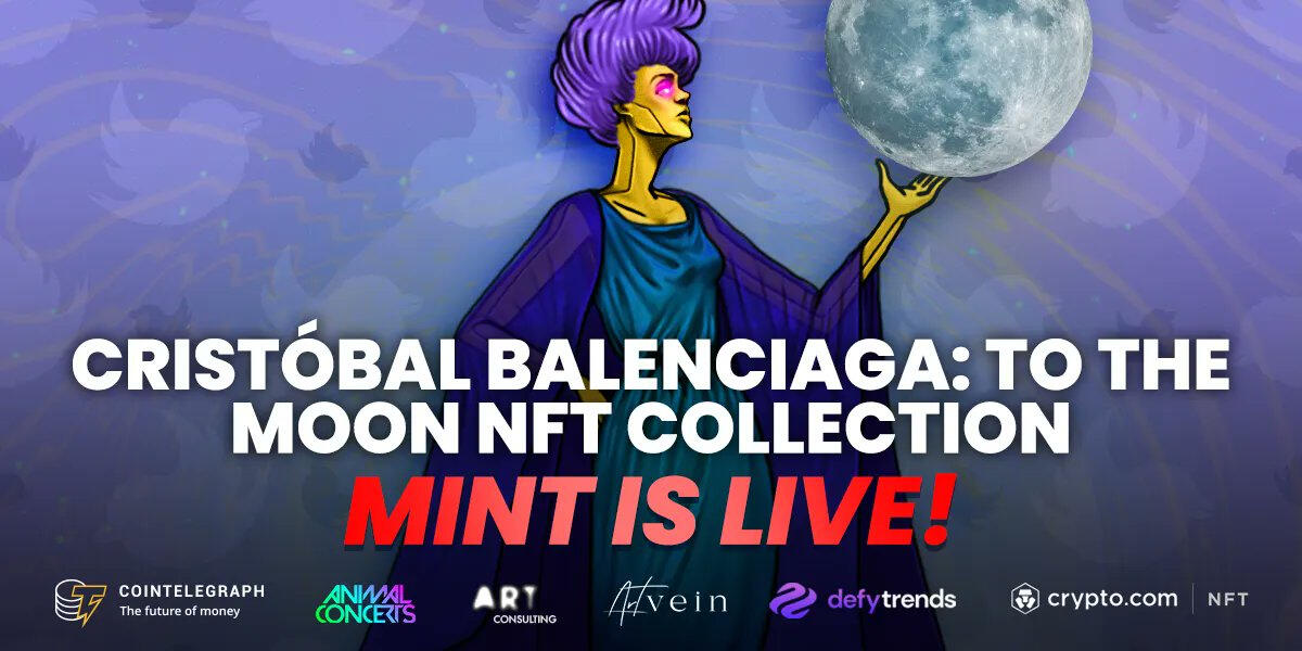 To boost the Cristóbal Balenciaga NFT collection launch, I designed this vibrant ad. It captures the project’s futuristic essence, driving engagement for the live mint. The design effectively highlights the collection’s unique appeal.